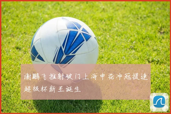 谢鹏飞推射破门上海申花冲冠提速超级杯新王诞生